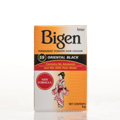 Bigen Permanent Hair Color Powder Oriental Black-59
