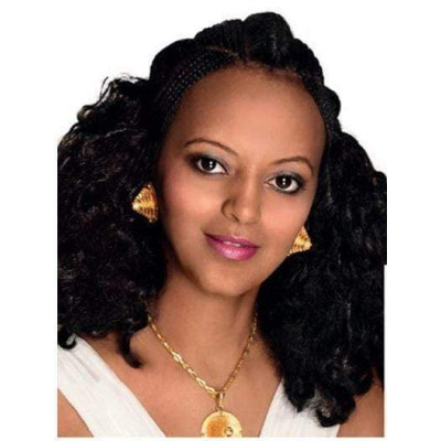 Dream Hair curly Piece 14-35cm synthetic hair 1B