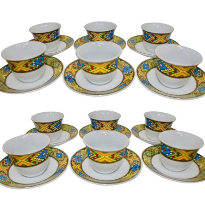 Finjal Edyat Design-Coffee Cups Set 12pcs